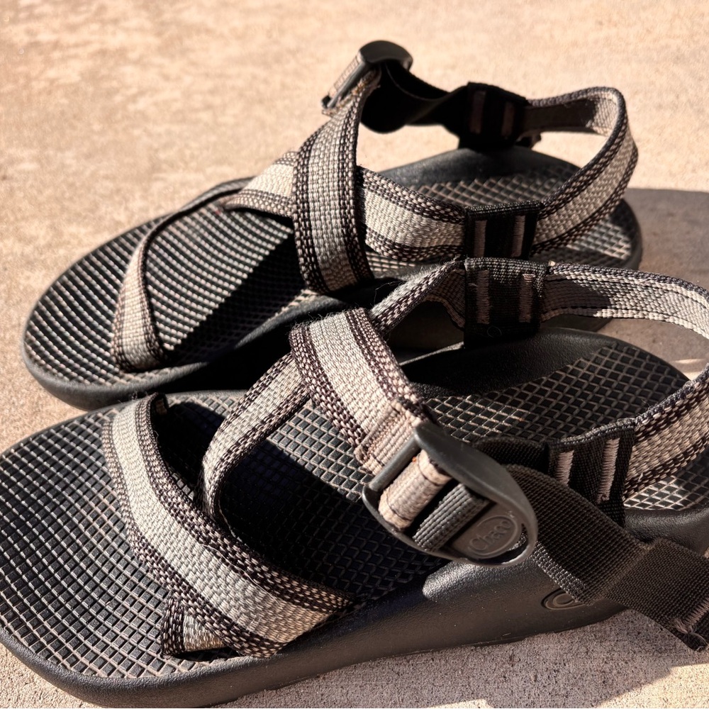 Chaco Black and Gray Sandals - Picture 2 of 4